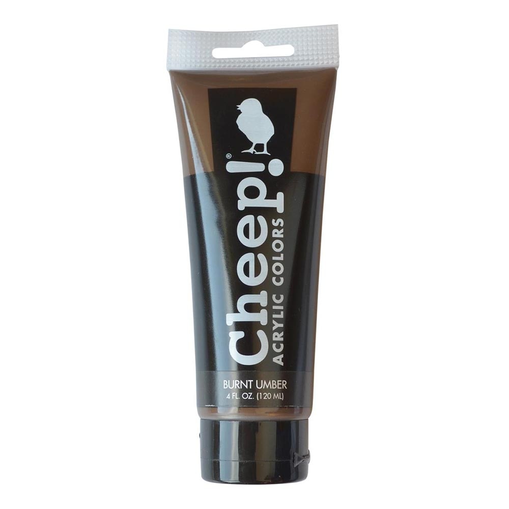 Cheep!, Acrylic Paint, 4oz, Tube, Burnt Umber